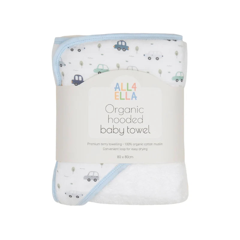 All4Ella Hooded Towel Beep Beep