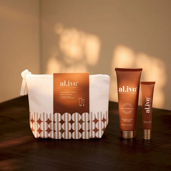 AL.IVE Hand & Lip Gift Set Cinnamon & Citrus
