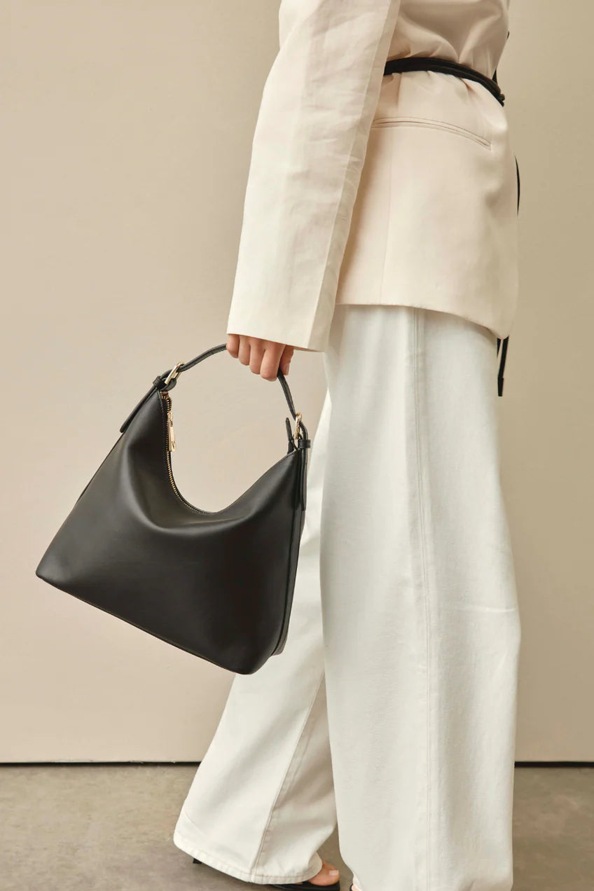 Vestirsi Harper Black Leather Hobo