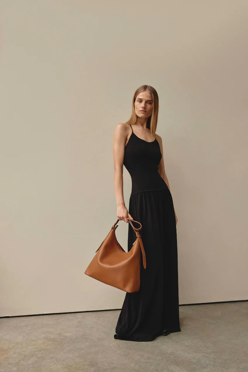 Vestirsi Harper Large Tan Leather Hobo