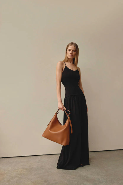 Vestirsi Harper Large Tan Leather Hobo