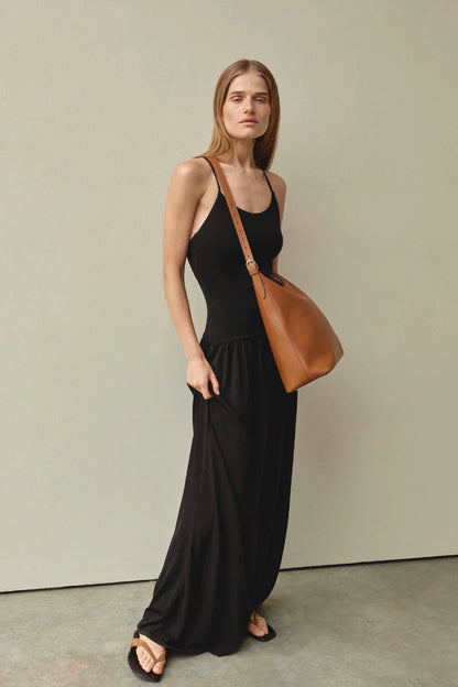 Vestirsi Harper Large Tan Leather Hobo