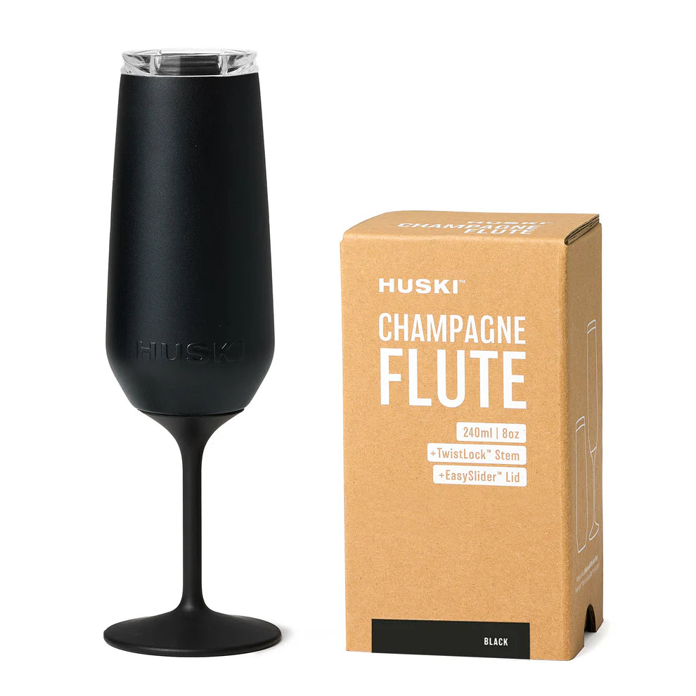 Huski Champagne Flute Black