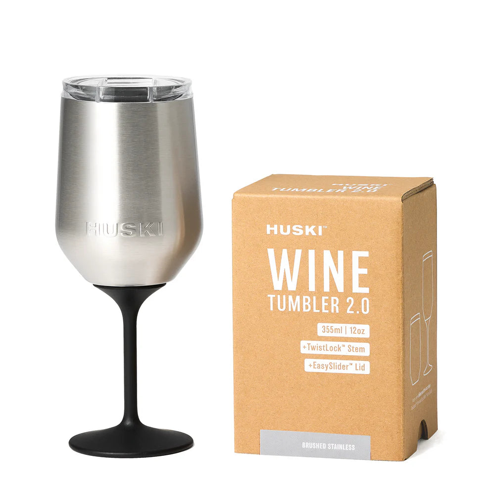 Huski Wine Tumbler 2.0 - Brushed Stainless