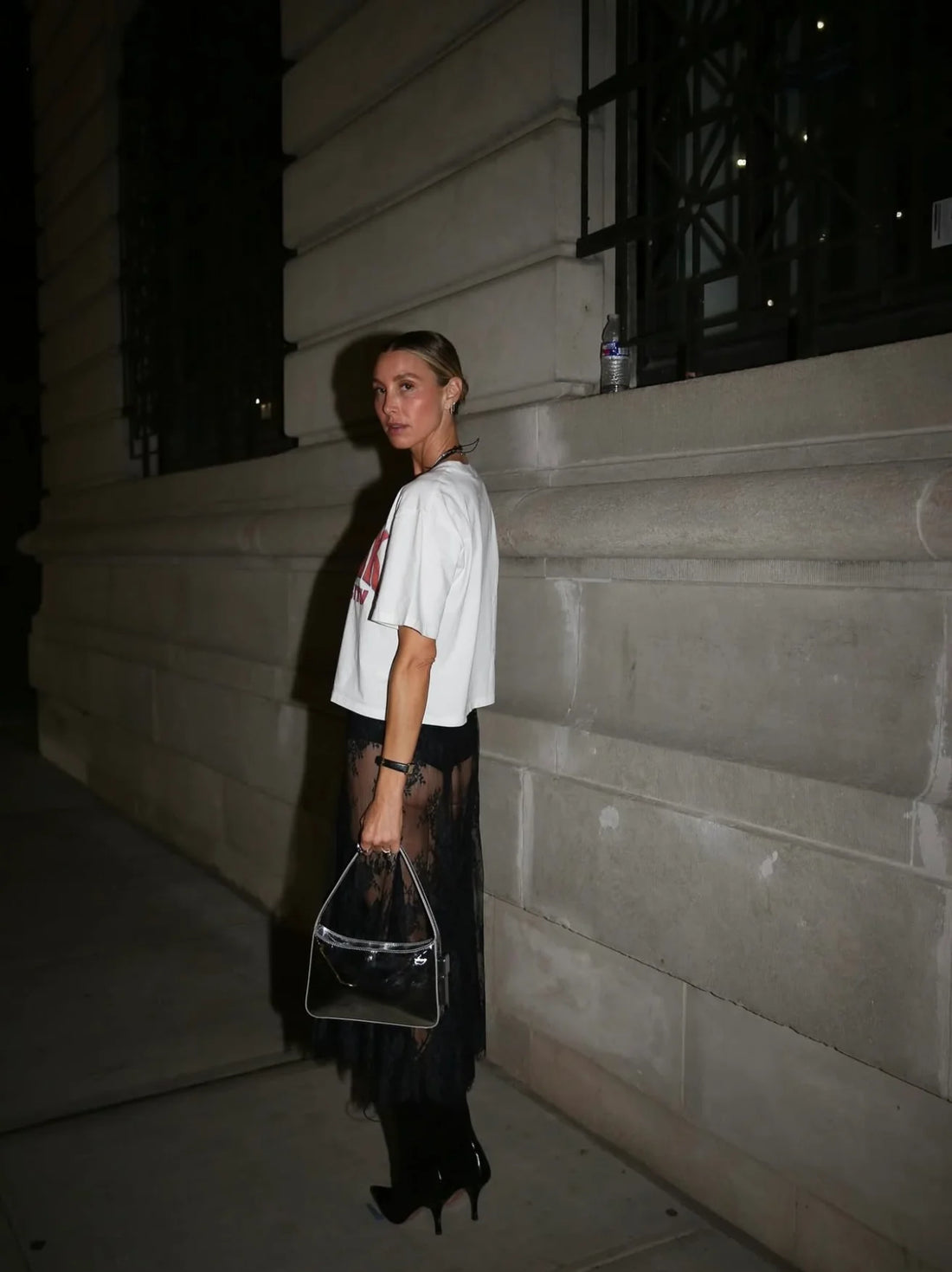 Maku New York Crop Tee White
