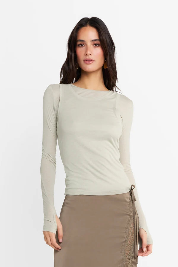 Madison The Label Kova Top Moss