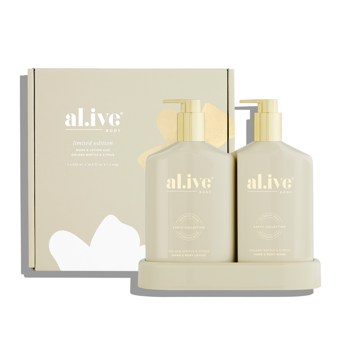 Al.ive Golden Wattle &amp; Citrus Wash &amp; Body Lotion Duo