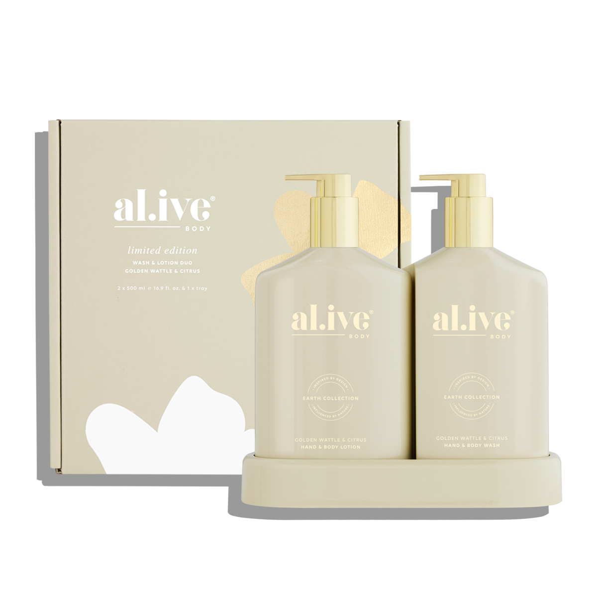 Al.ive Golden Wattle &amp; Citrus Wash &amp; Body Lotion Duo