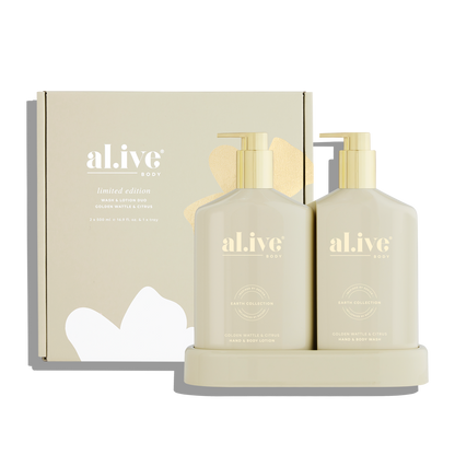 Al.ive Golden Wattle &amp; Citrus Wash &amp; Body Lotion Duo