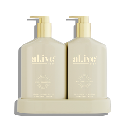 Al.ive Golden Wattle &amp; Citrus Wash &amp; Body Lotion Duo