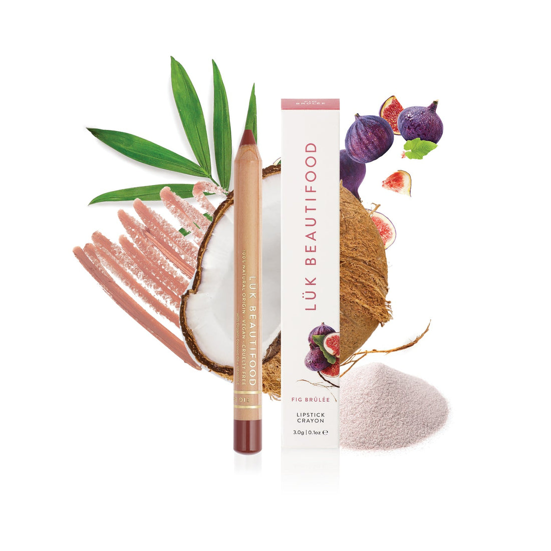 LUK Beautifood Lipstick Crayon Fig Brulee