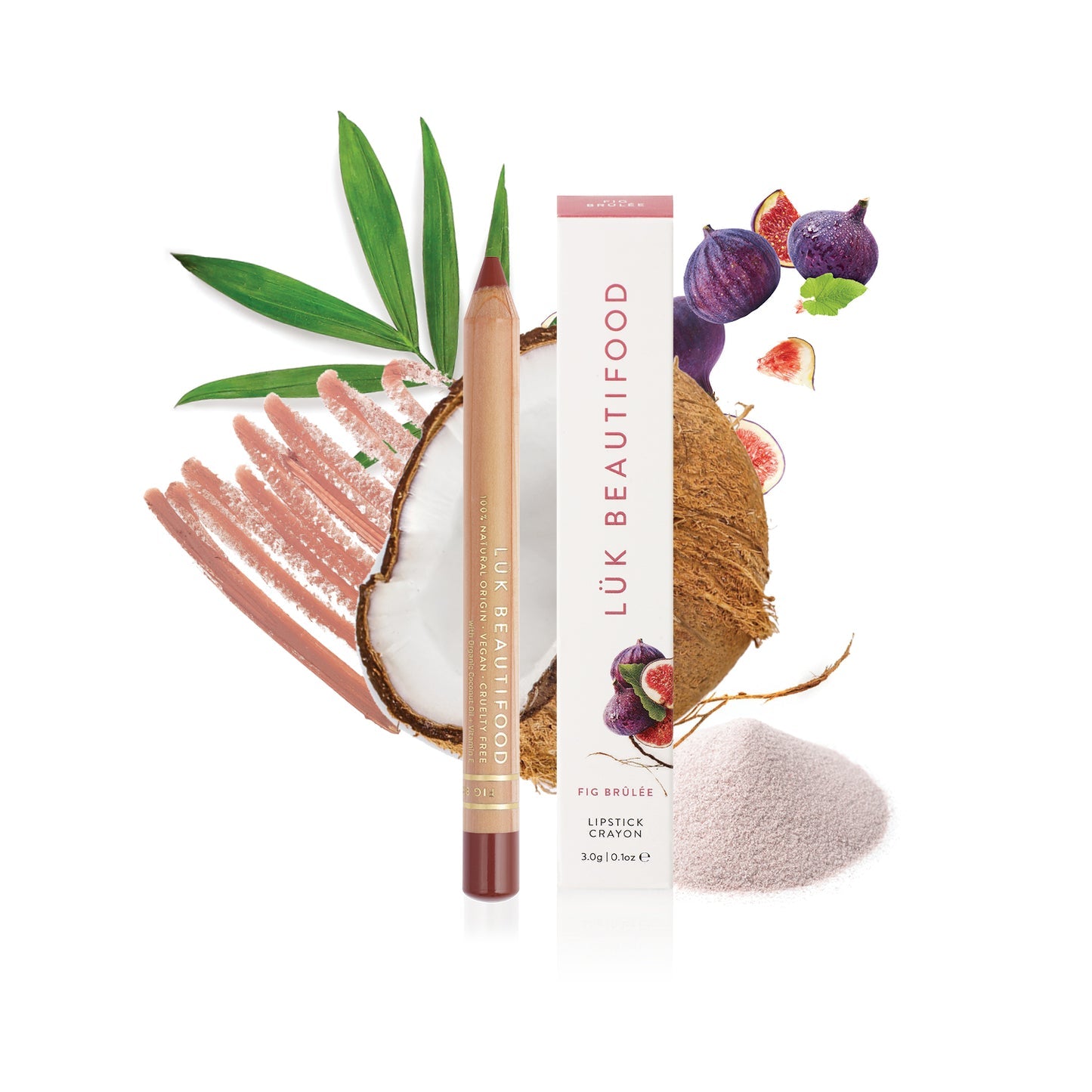 LUK Beautifood Lipstick Crayon Fig Brulee