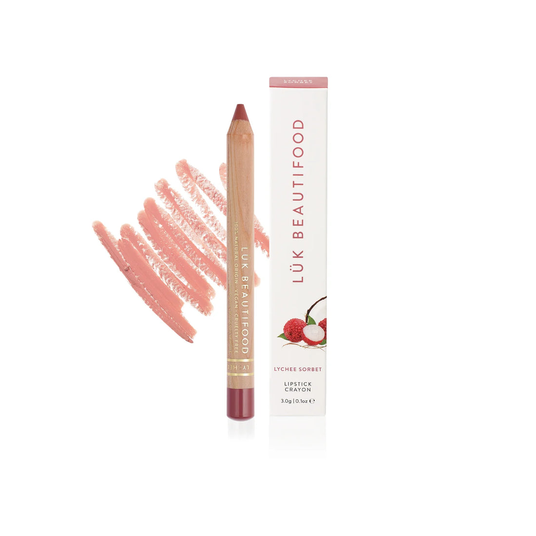 LUK Beautifood Lipstick Crayon Lychee Sorbet
