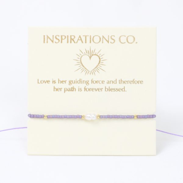 Inspiration Bracelet Lilac Pearl And Gold