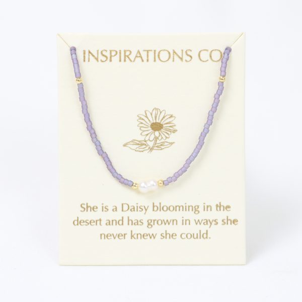 Inspiration Necklace Lilac Pearl Gold