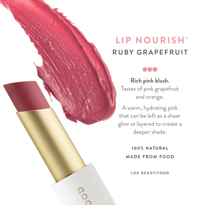 LUK Beautifood Lip Nourish Ruby Grapefruit