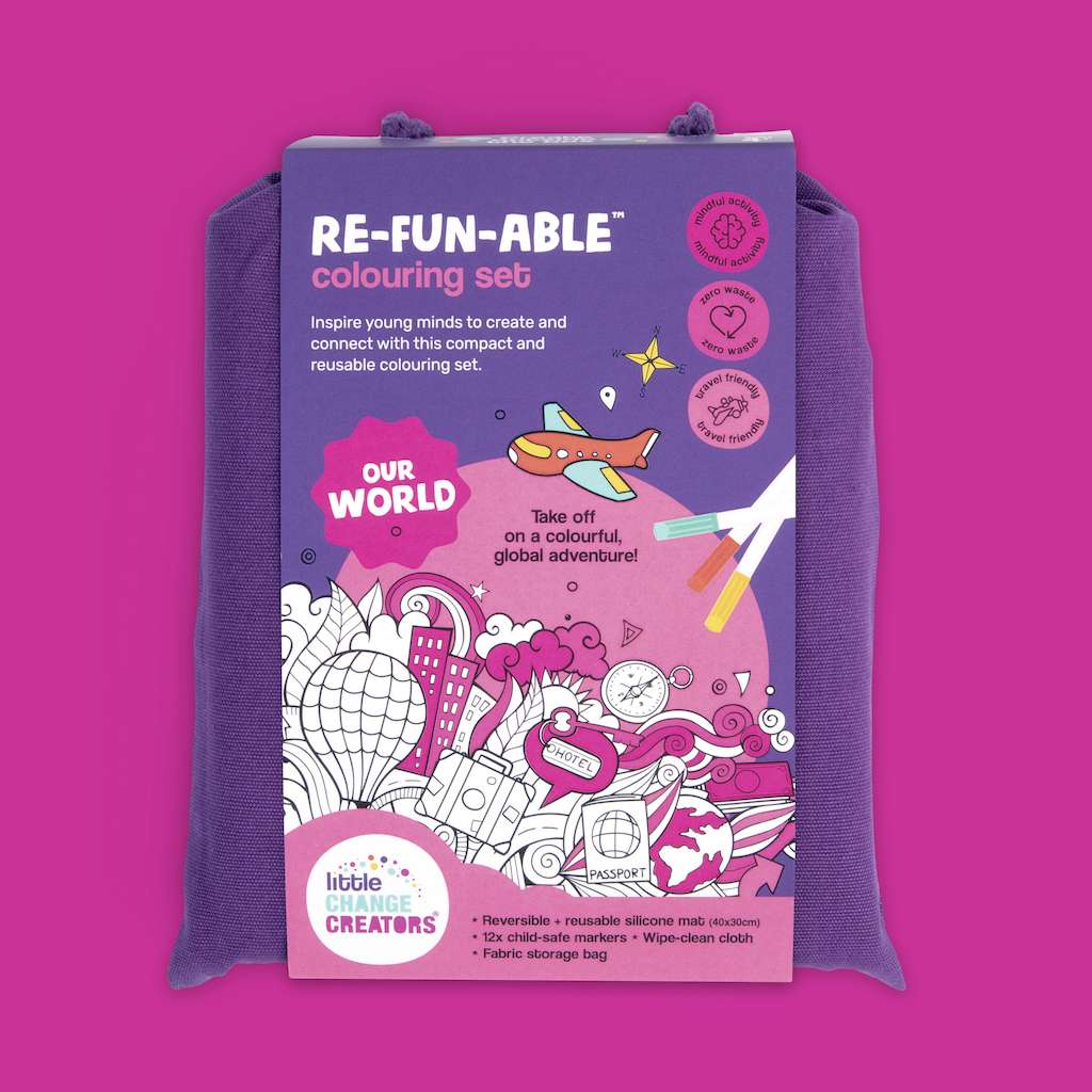 Re-Fun-Able Colouring Set Our World