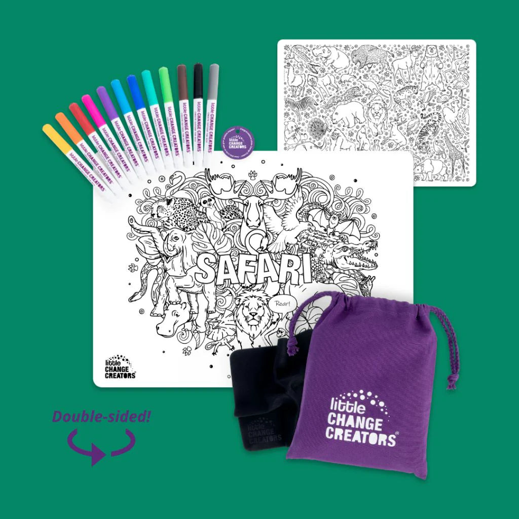 Re-Fun-Able Colouring Set Safari