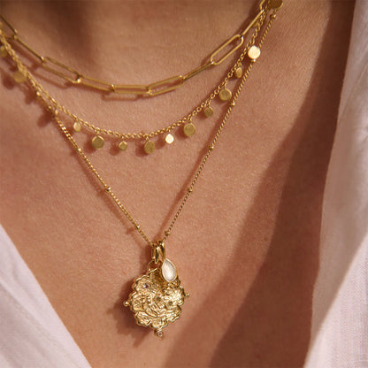 Murkani Loved Always Pendant Necklace 18KT Gold Plated