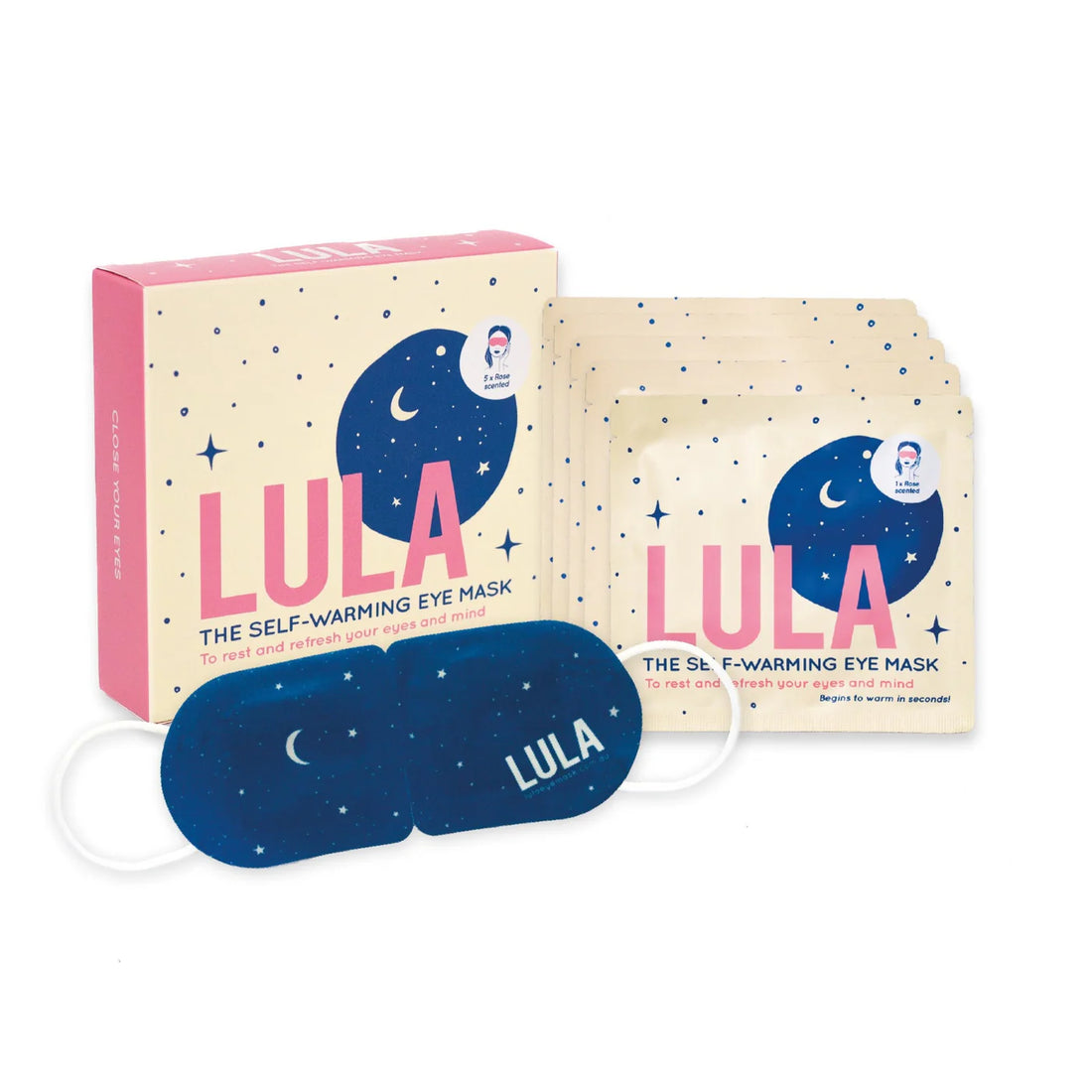 Lula Self-Warming Eye Mask - Rose (5 Pack)
