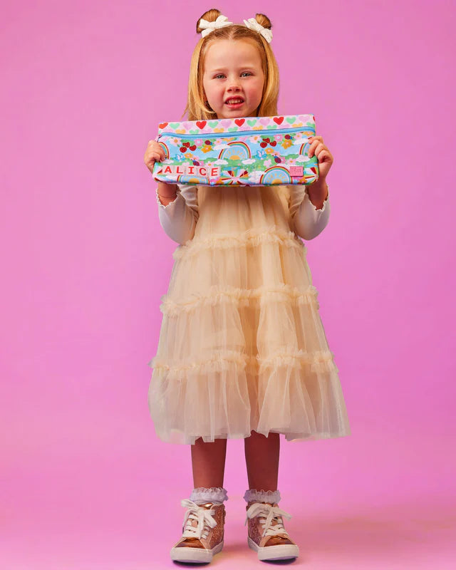 The Somewhere Co Rainbow Garden Mini ID Pencil Case