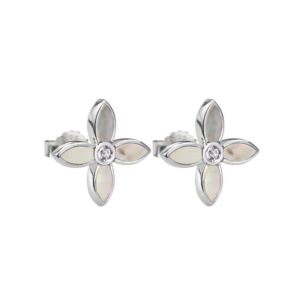 Murkani Desert Flower Flora Stud in Sterling Silver