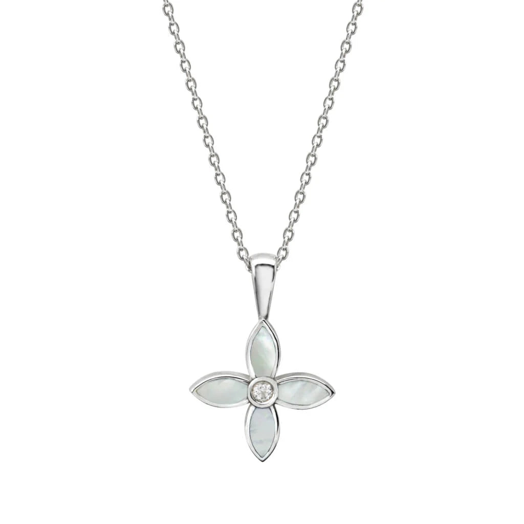 Murkani Desert Flower Flora Necklace Sterling Silver