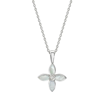 Murkani Desert Flower Flora Necklace Sterling Silver