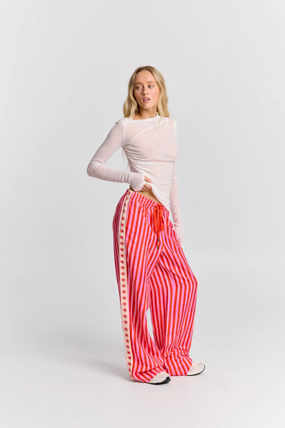 Maku Cherry Ripe Linen Pant
