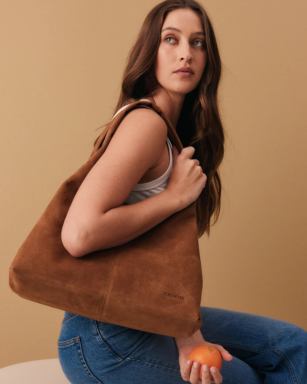 Elms+King Mayfair Tote - Tan