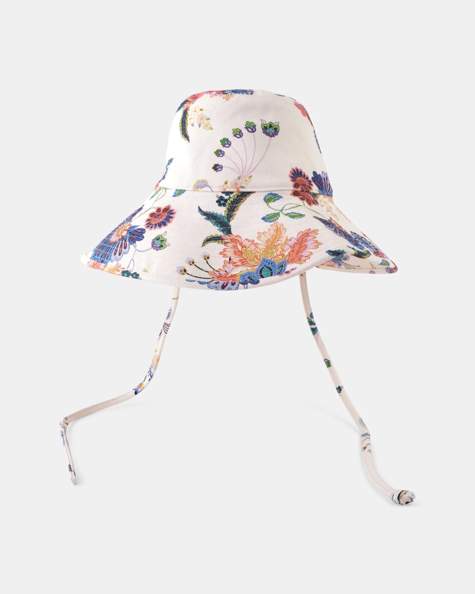 Mustique Hat Wildflower Blue Orange White O/S