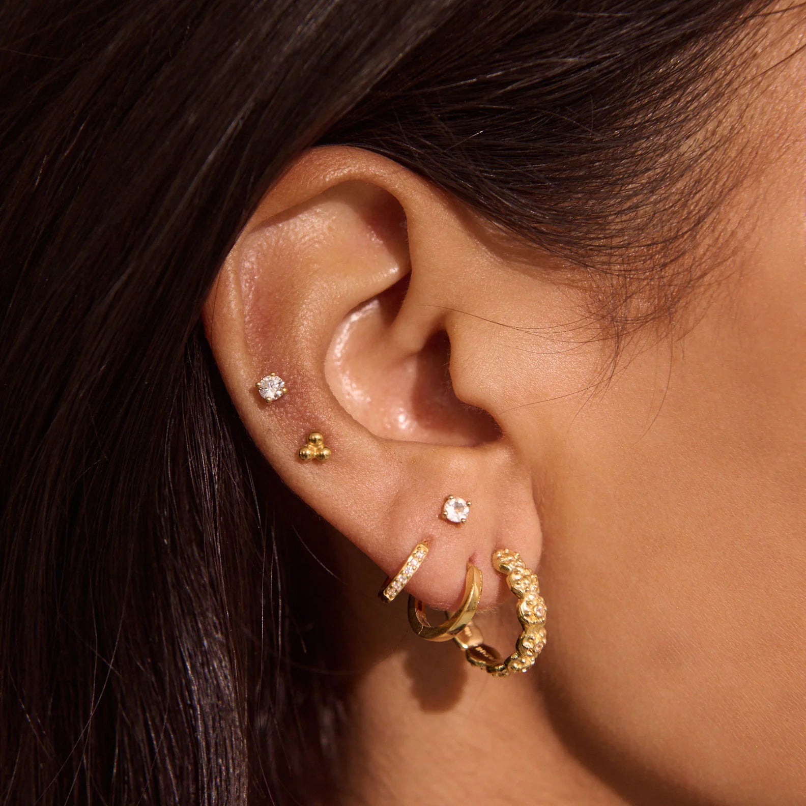 Murkani Night Sky Hoops 18KT Gold Plated