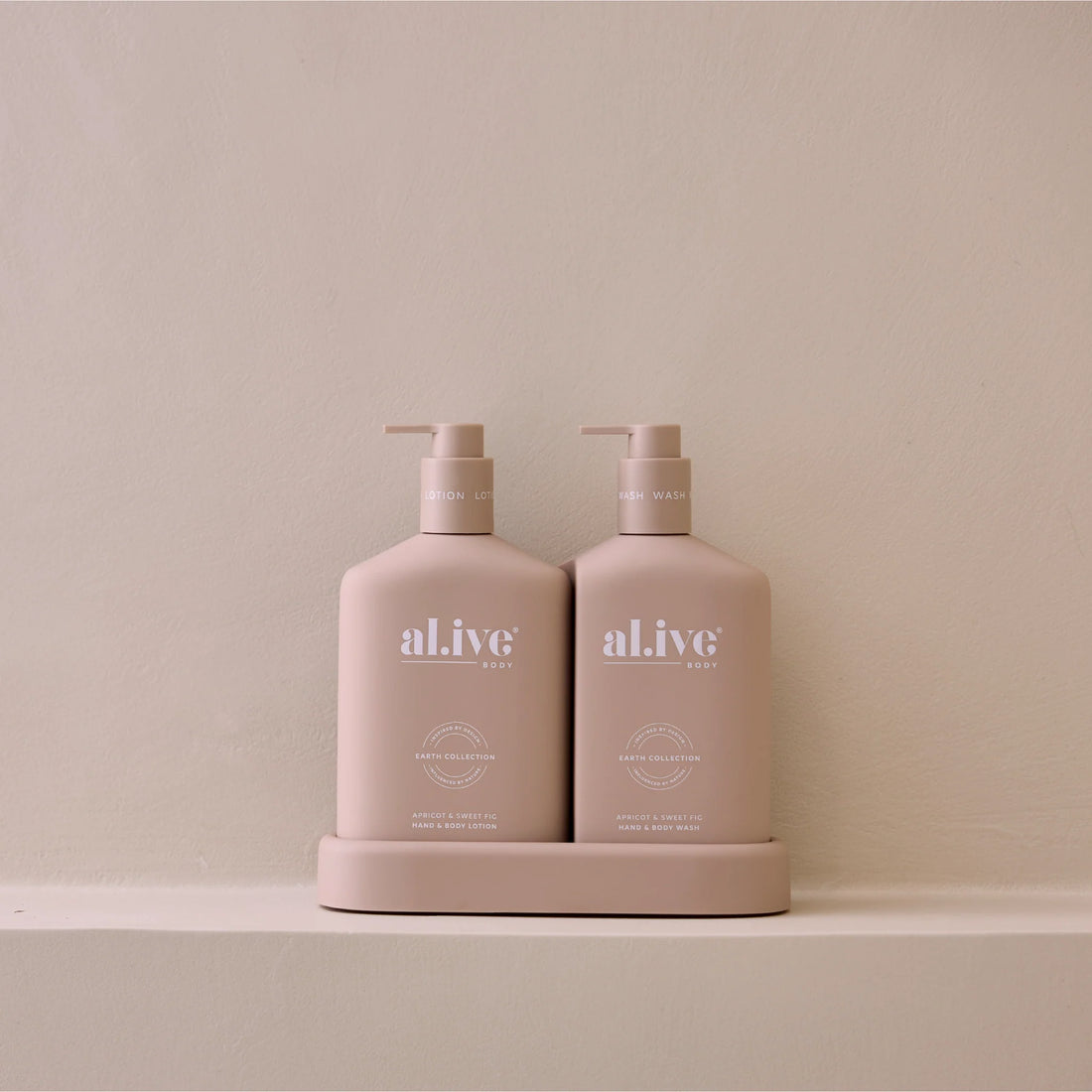 AL.IVE Body Wash &amp; Body Bathroom Duo Apricot &amp; Sweet Fig