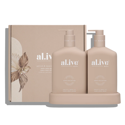 AL.IVE Body Wash &amp; Body Bathroom Duo Apricot &amp; Sweet Fig