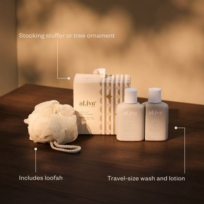 AL.IVE Body Travel Ornament Mini Hand &amp; Body Wash and Lotion Gift Set
