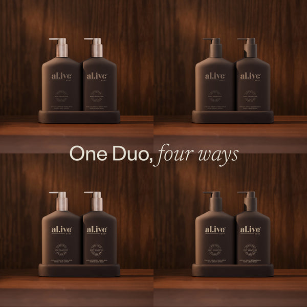 AL.IVE Transformative Bathroom Duo Limited Edition - Vanilla Cream &amp; Tonka Bean