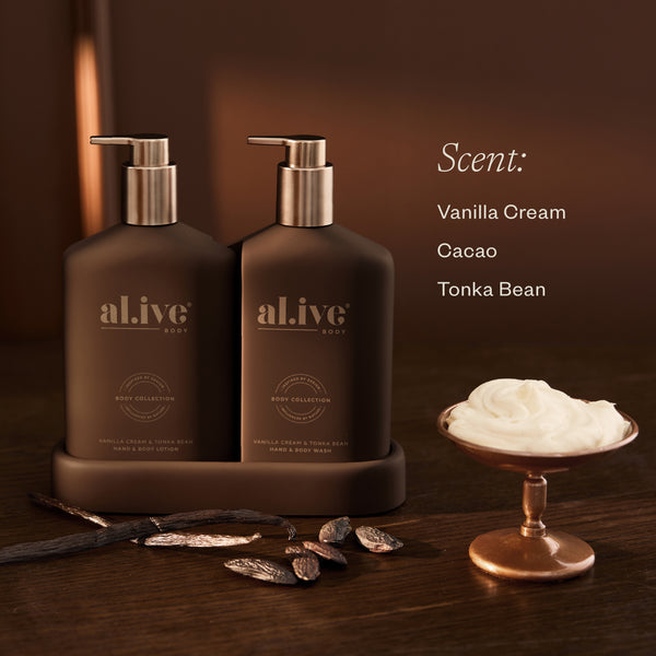 AL.IVE Transformative Bathroom Duo Limited Edition - Vanilla Cream &amp; Tonka Bean