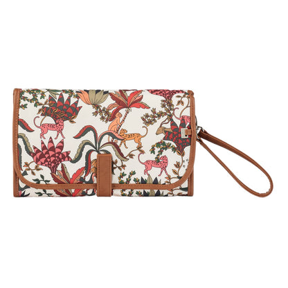 OiOi Change Mat Clutch Jungle Cream/Tan