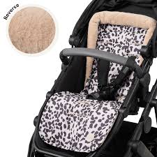 OiOi Cozy Fleece Pram Liner Leopard