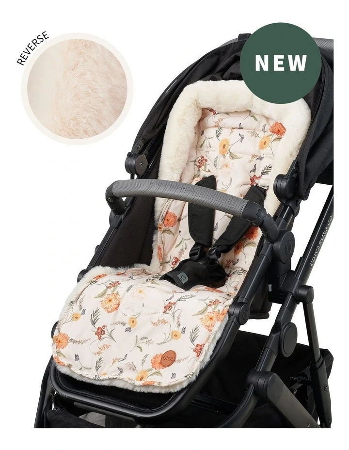 OiOi Cozy Fleece Pram Liner Wildflower