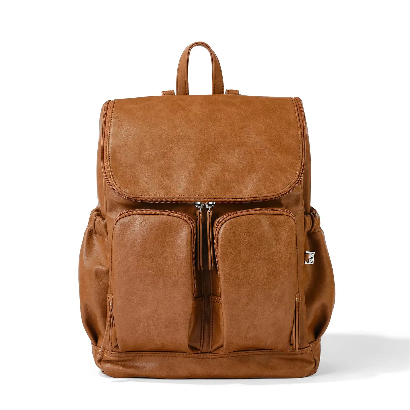 OiOi Signature Nappy Backpack Tan Vegan Leather