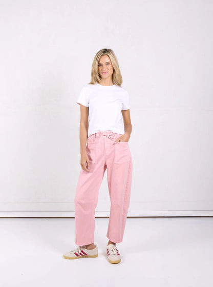 Monaco Leo Barrel Jeans Sand Blush
