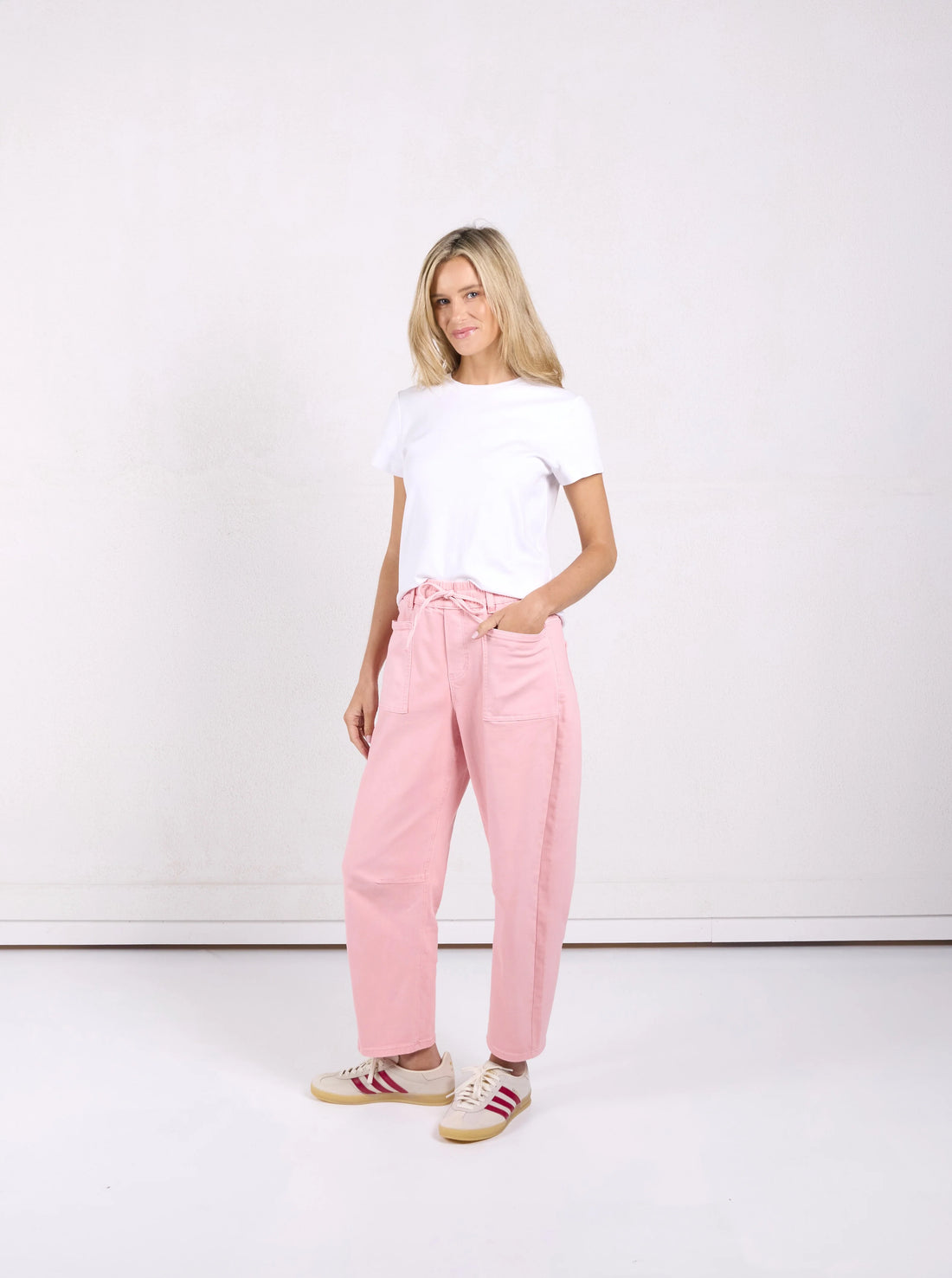 Monaco Leo Barrel Jeans Sand Blush