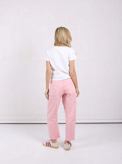 Monaco Leo Barrel Jeans Sand Blush