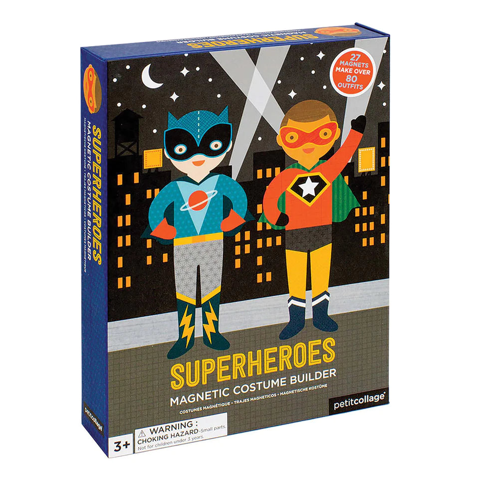 Petit Collage Superheroes Magnetic Dress Up