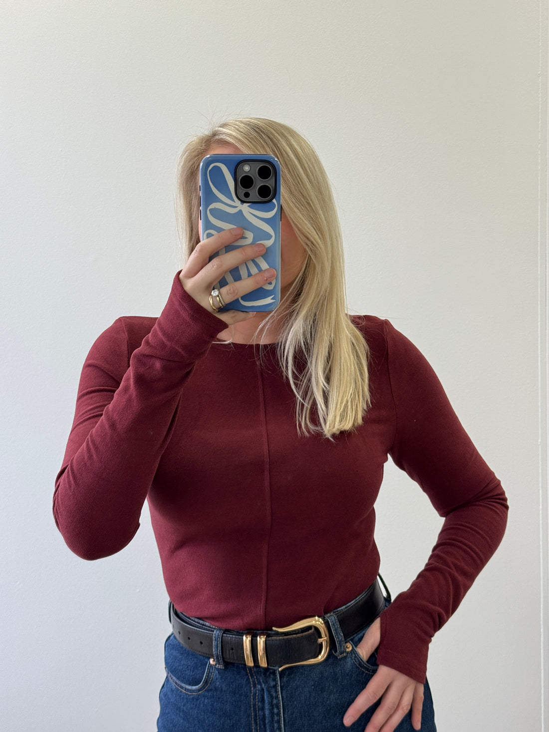 Cartel & Willow Aspyn Top Plum