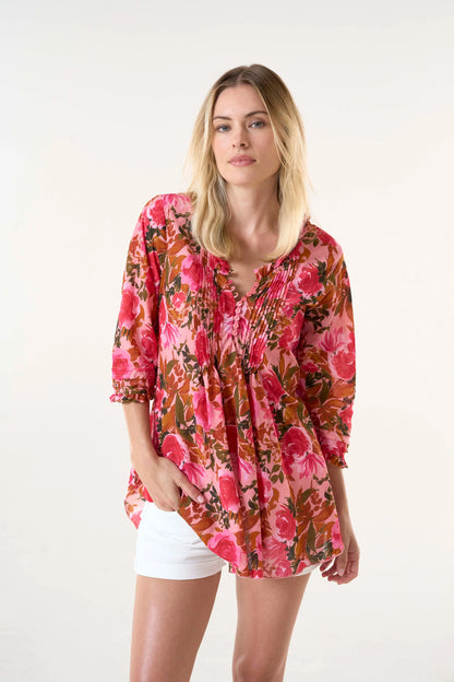 One Season Poppy Top Paloma Cotton Rose