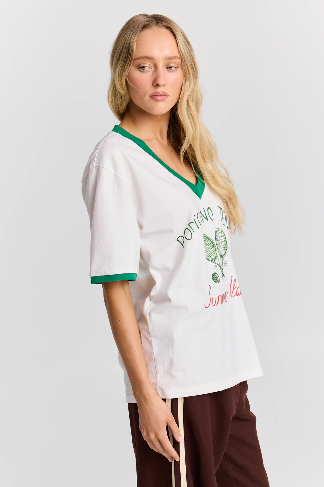 Maku Portofino Tennis V-Neck Tee
