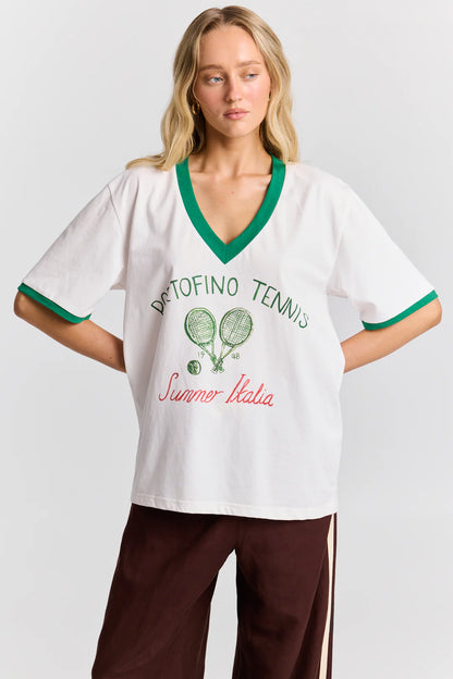 Maku Portofino Tennis V-Neck Tee