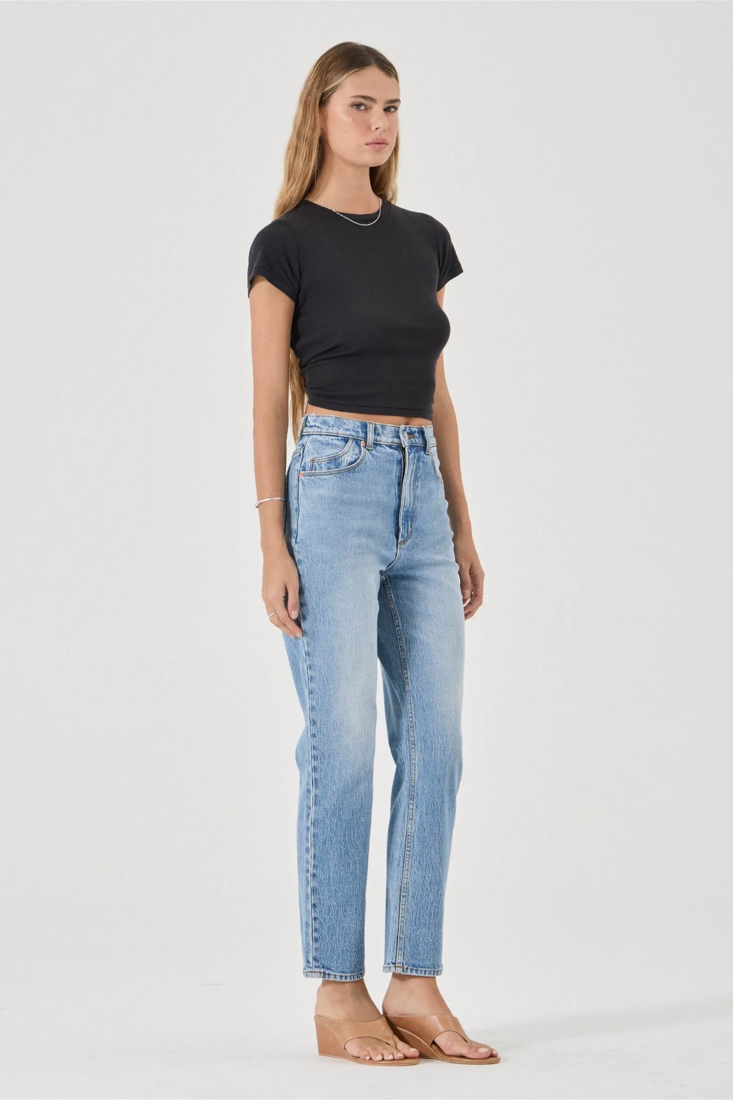 Rollas Loulou Straight Leg Lennon Blue Jeans